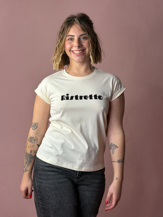 T-shirt stampa Ristretto - MARRONE