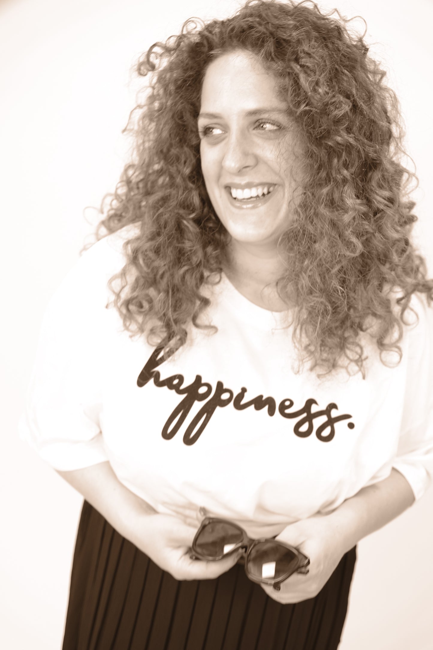 T-shirt Ramida Happiness - BIANCO/BORDEAUX