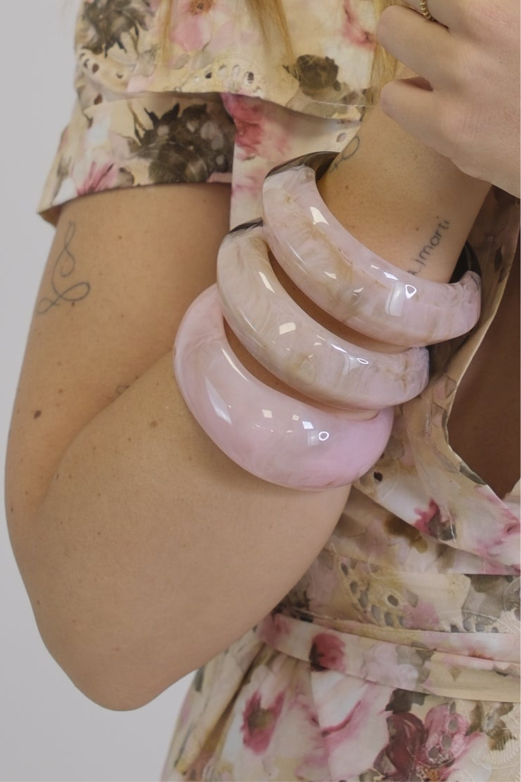 Bracciale Tondo Bicolor - ROSA