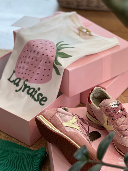 T-shirt con stampa fragola - BIANCO