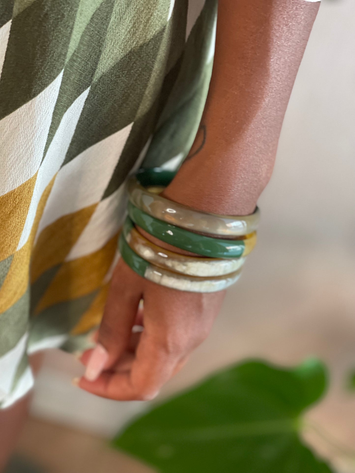 BRACCIALE CORNO-2 Duo Verde - VERDE