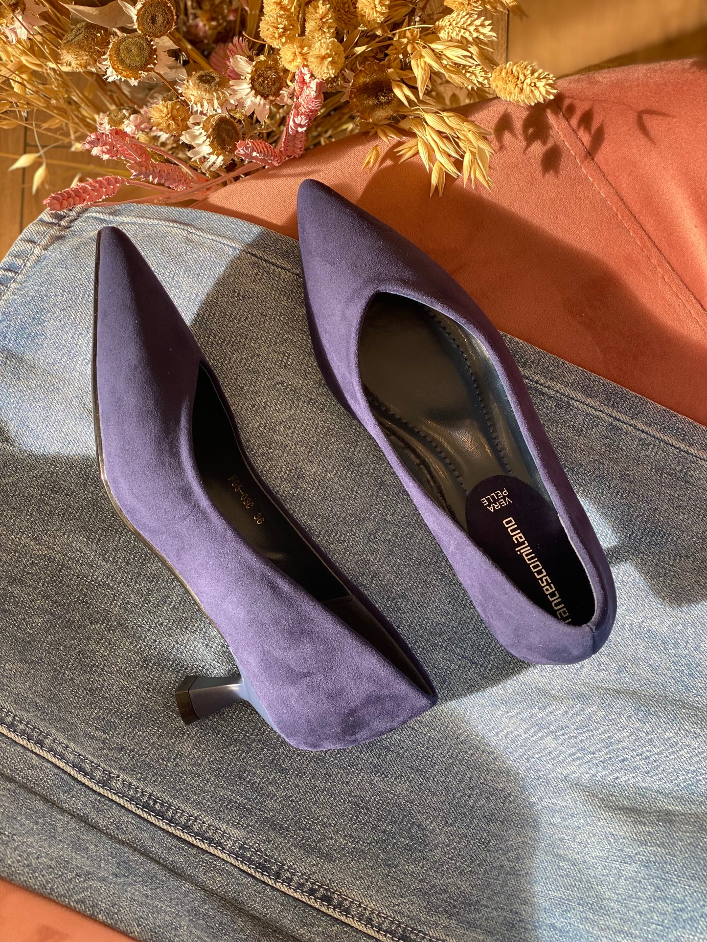 Decollete camoscio - VIOLA