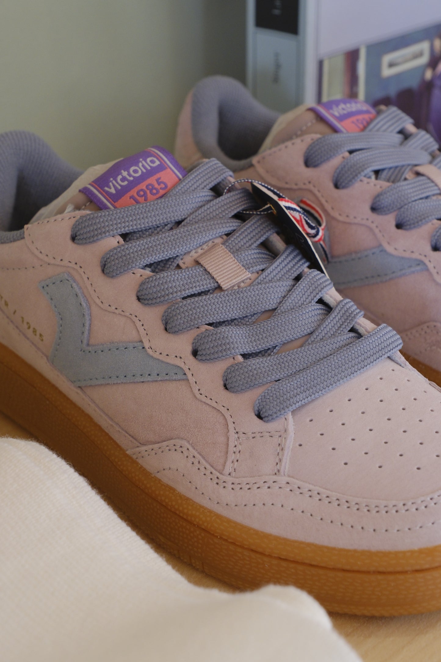 Sneakers camoscio - ROSA