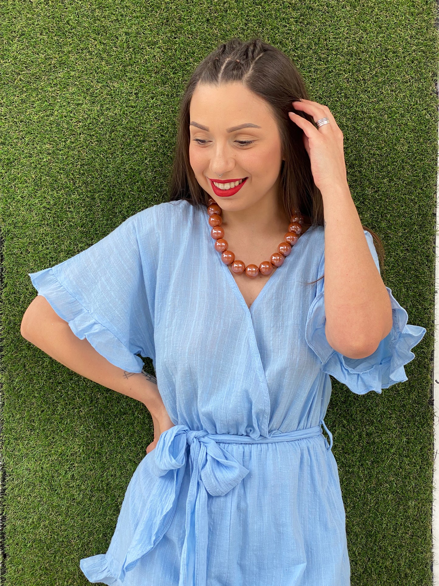 ZP340 Jumpsuit - SKY BLUE
