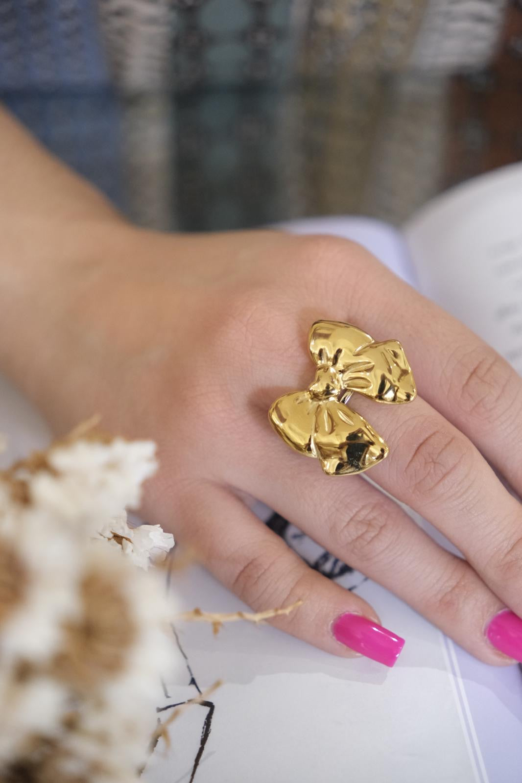 Anello IK12 Fiocco Grande - ORO