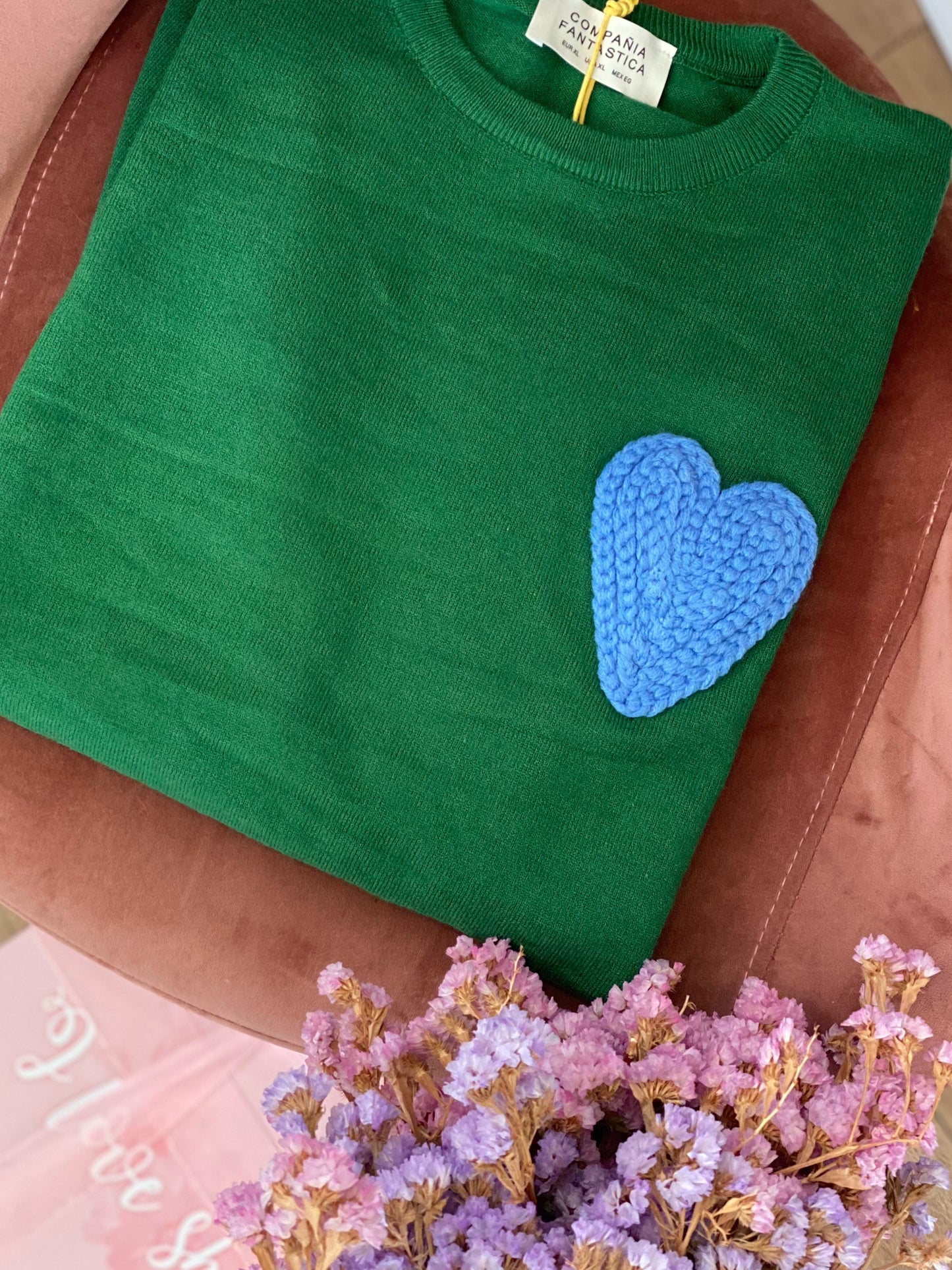 Maglia cuore su lato - VERDE