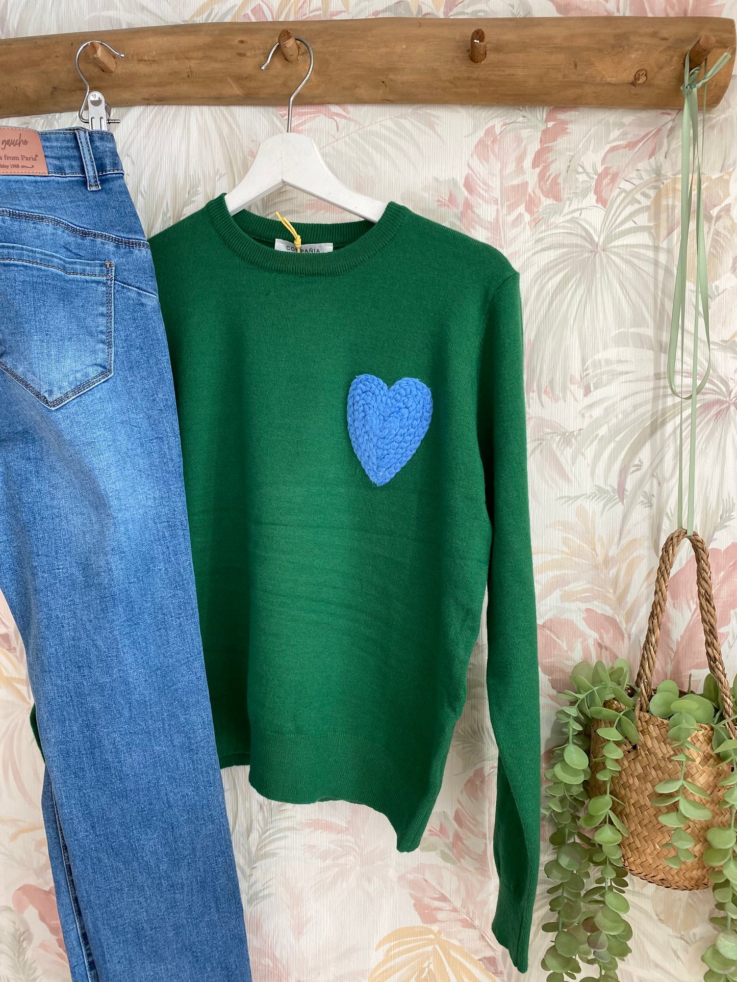 Maglia cuore su lato - VERDE