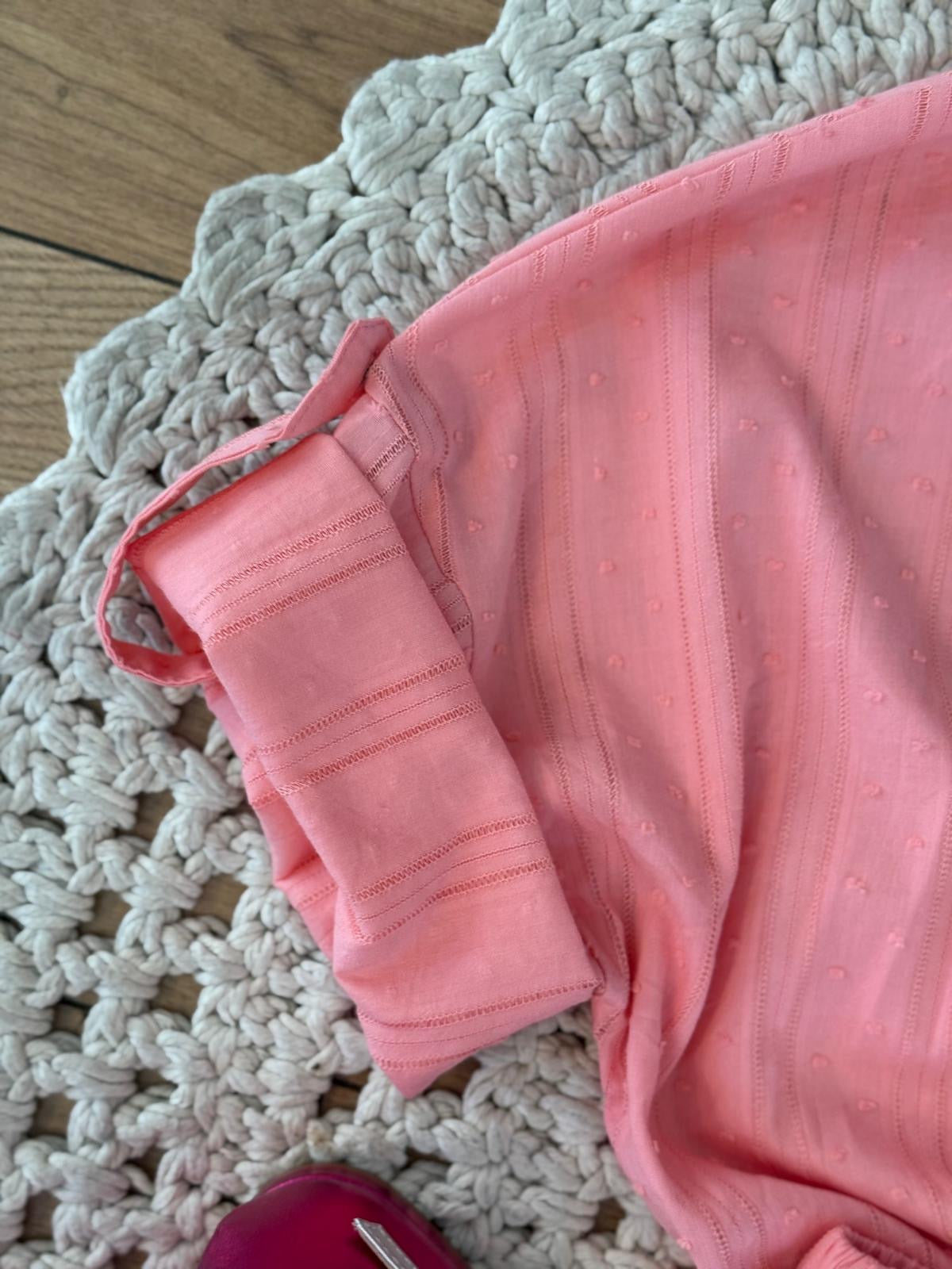 Completo Ricami e Inserti Pois - ROSA