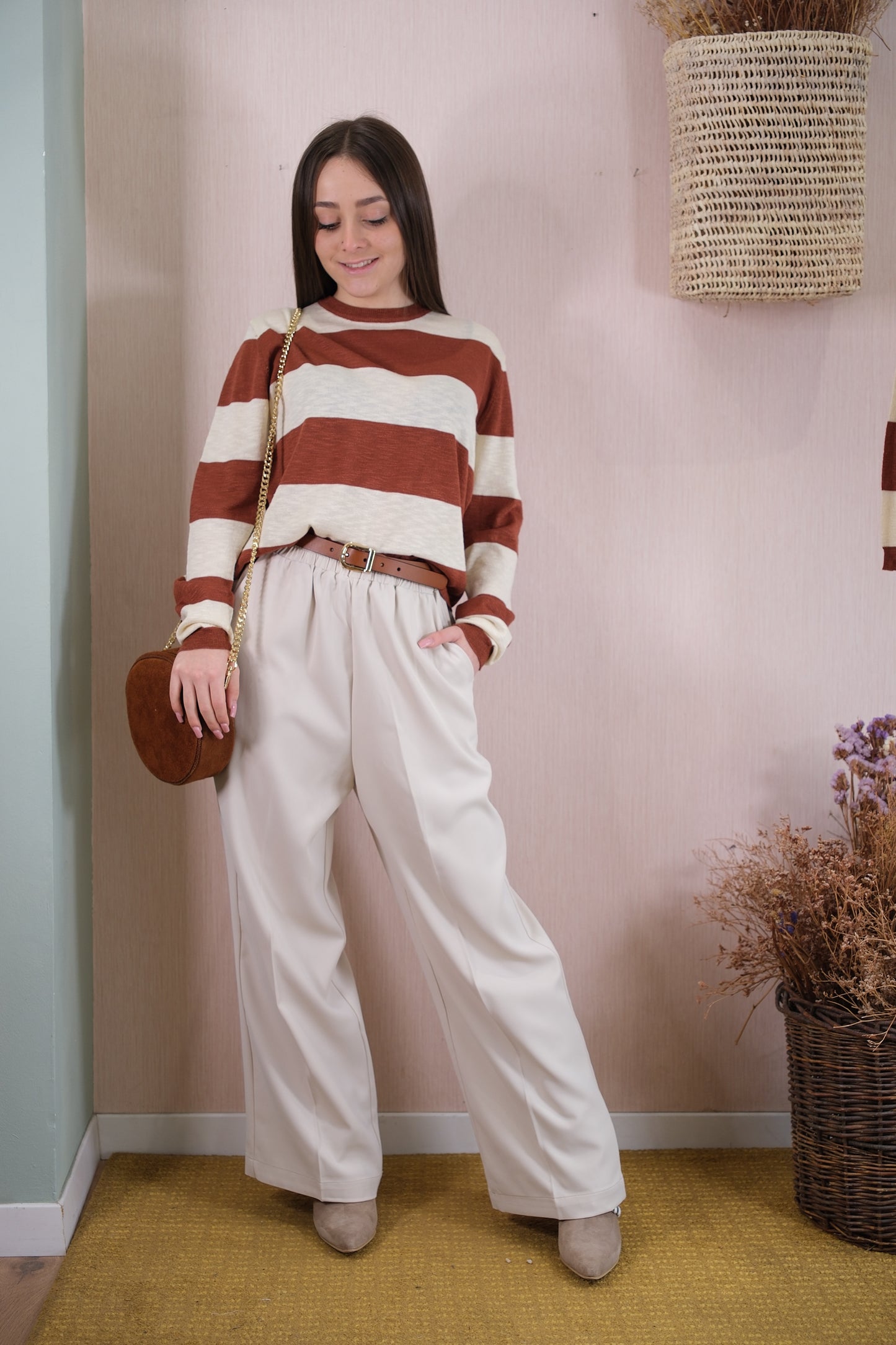 Pantaloni Picasso - ECRU