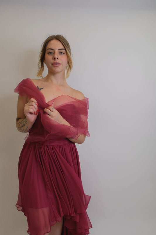 Abito ILARY cerimonia - RUBINO