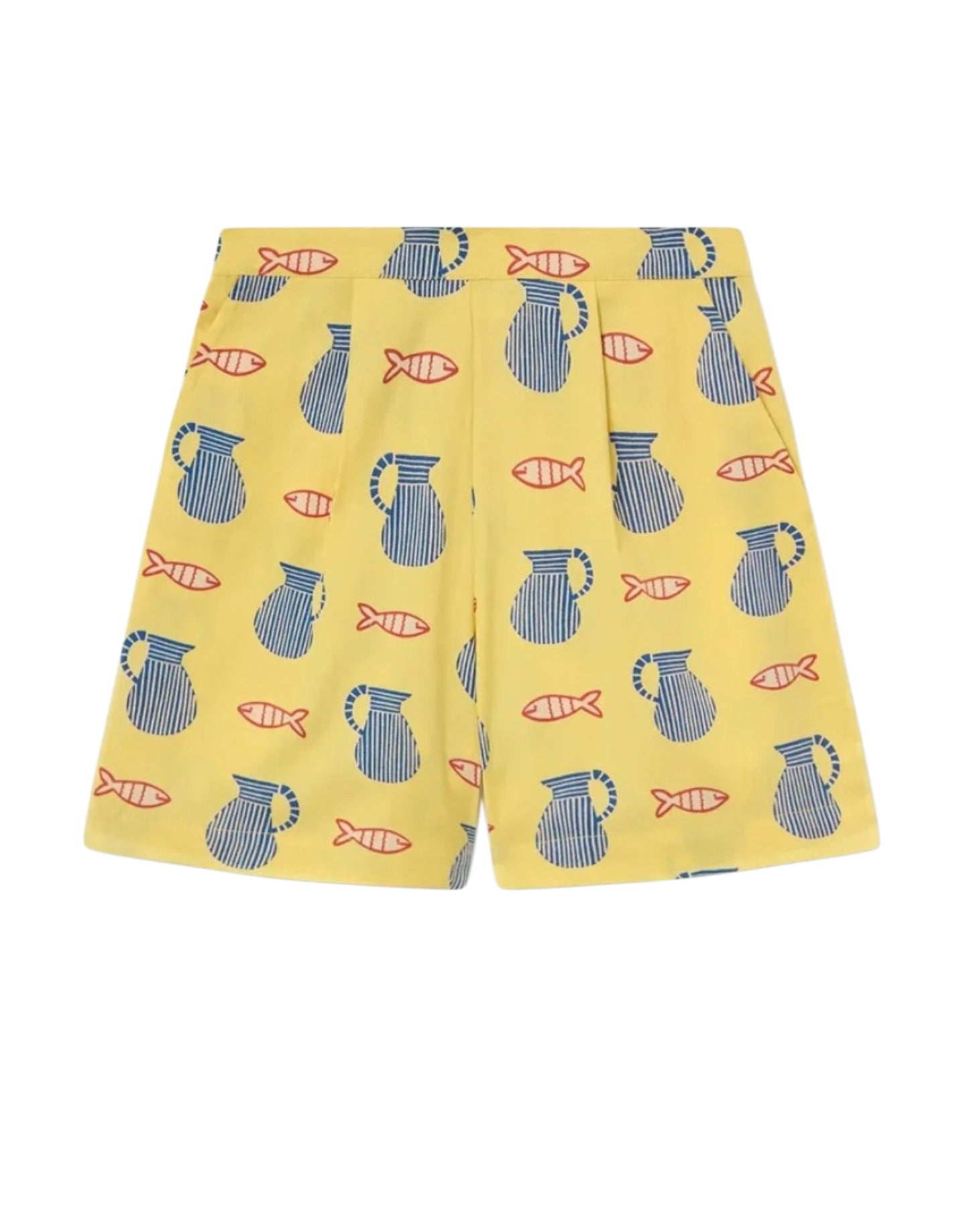 Shorts pesci - GIALLO