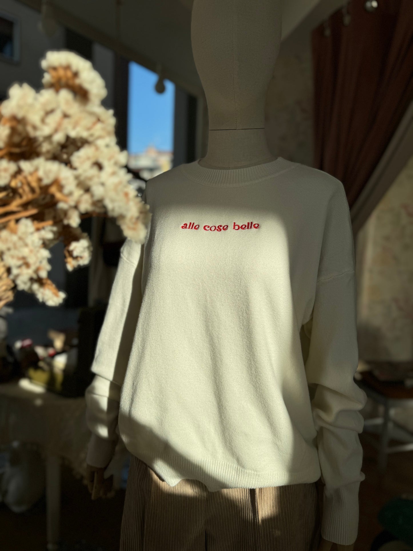 Maglione Alle Cose Belle - BIANCO