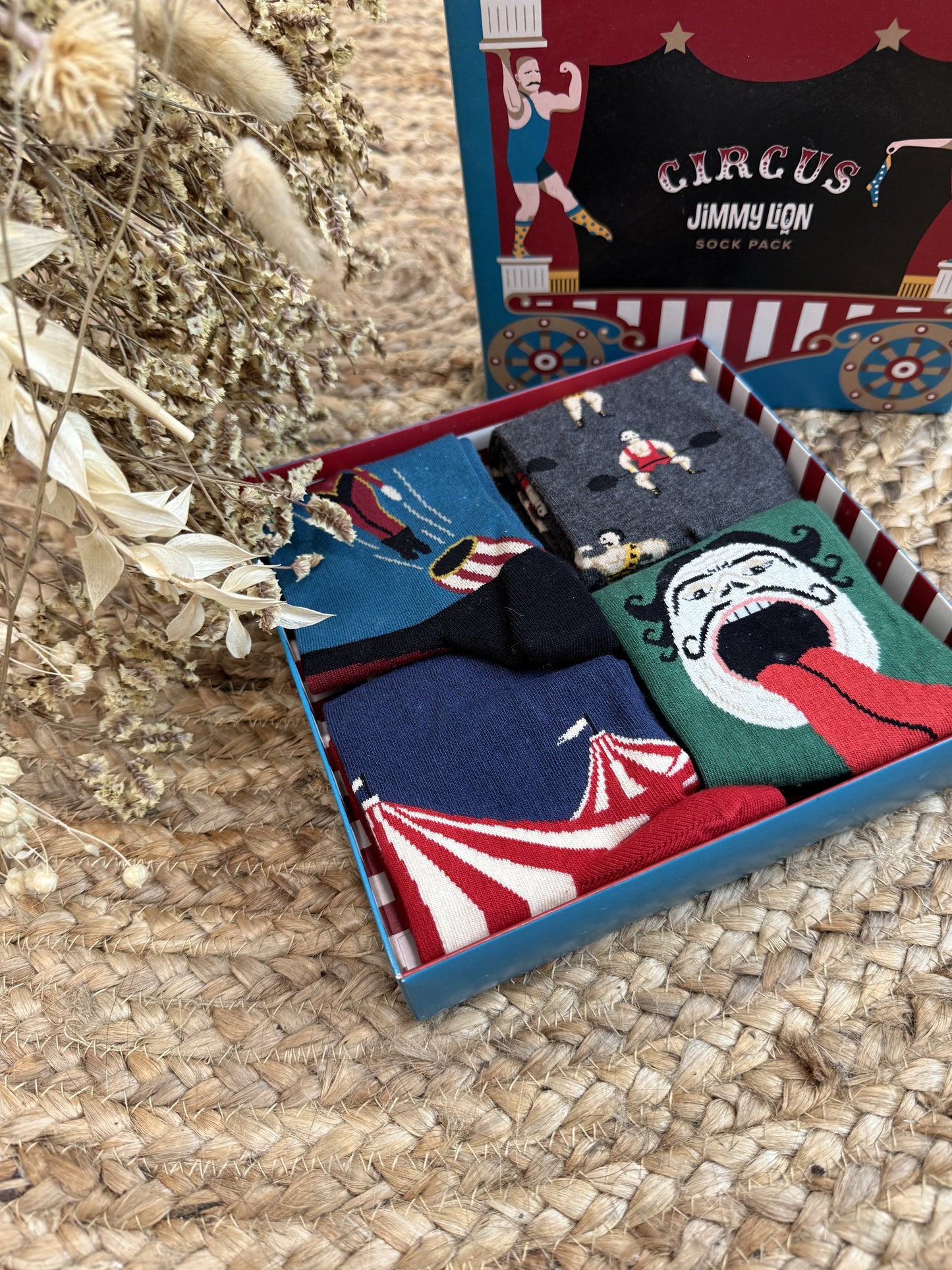 Box Calze Jimmy Lion Circus - Multicolor