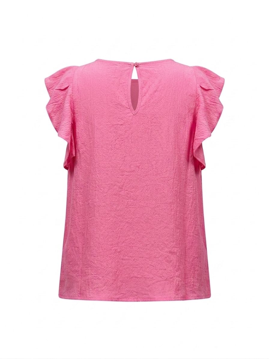 Blusa voulant - FUCSIA