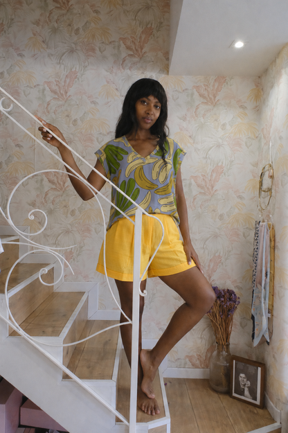 Shorts elastico - GIALLO