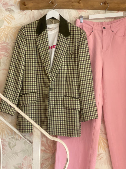 Pantaloni a palazzo tinta unita - ROSA