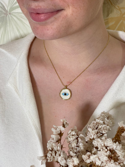 Collana 0014 occhio - BIANCO