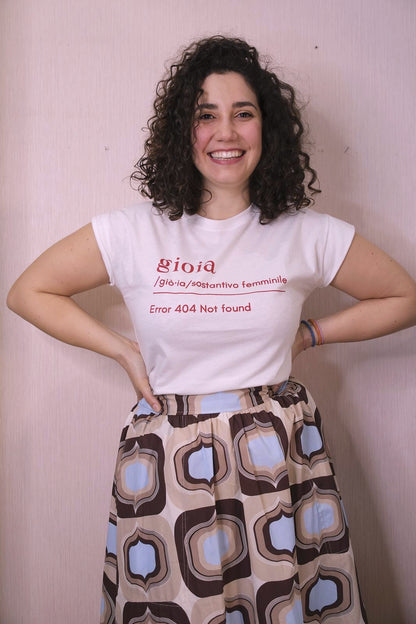 T-shirt GIOIA - BIANCO/rosso