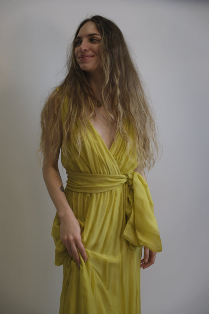 Abito Aluse Basic - GIALLO LIME