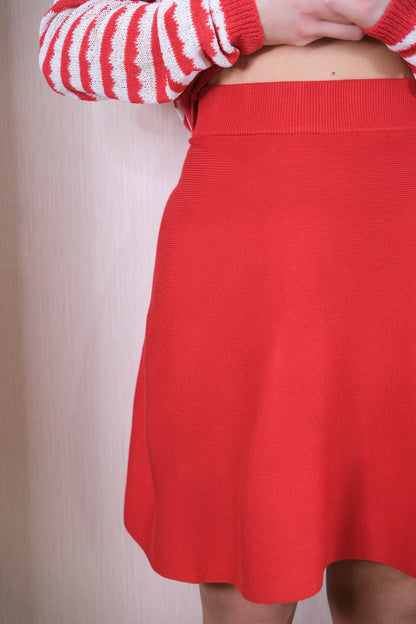 Gonna 51C/10229 elastico in vita - ROSSO