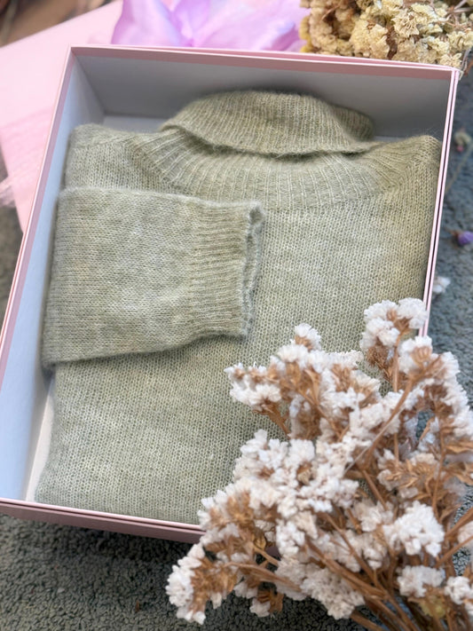 Maglia Baby Alpaca - VERDE SALVIA