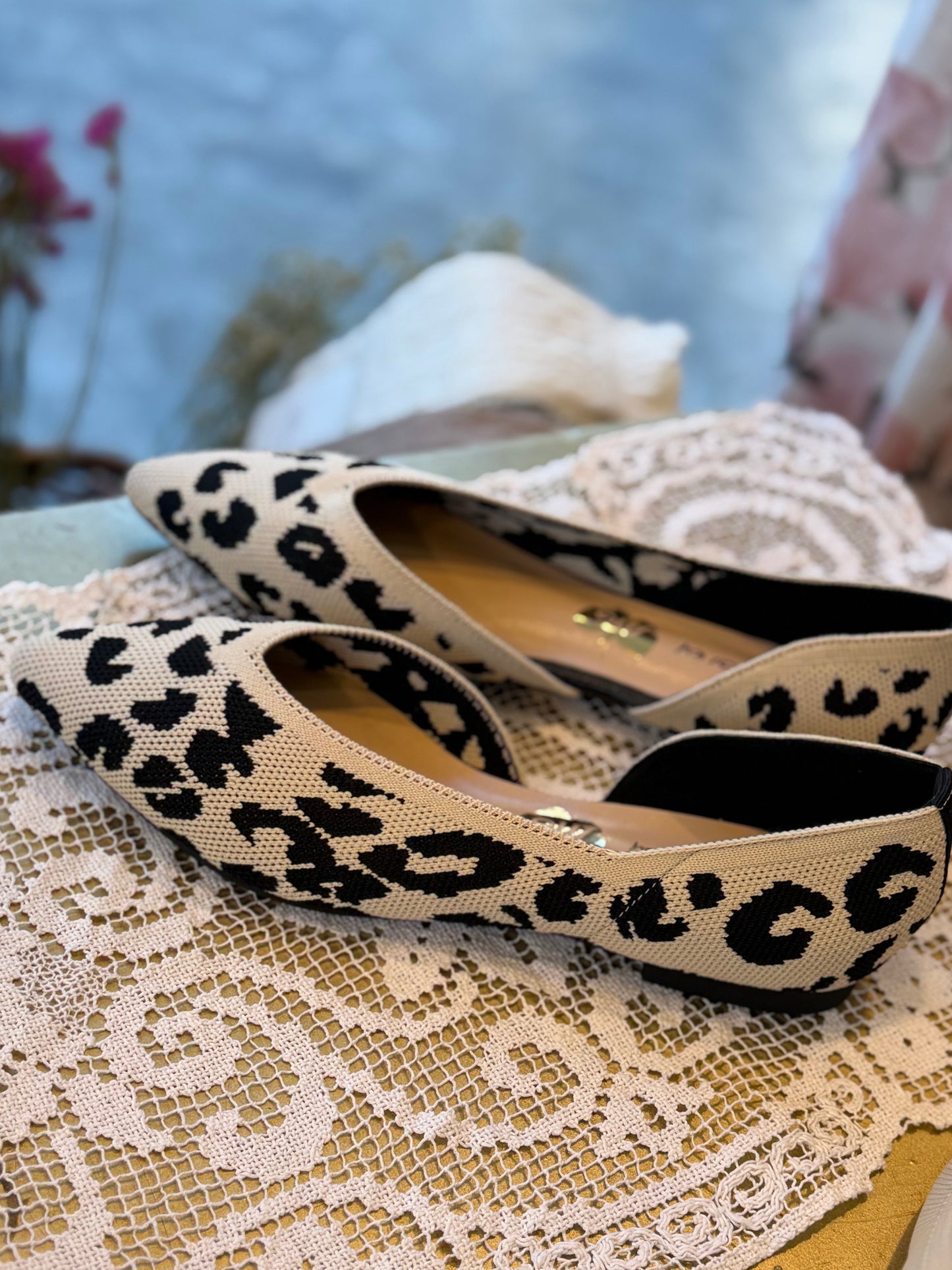 Ballerina leopardata - BEIGE