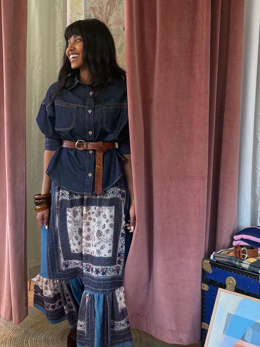 Camicia denim - DENIM SCURO