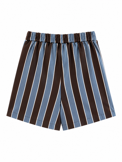 Shorts righe - AZZURRO