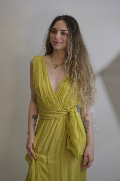 Abito Aluse Basic - GIALLO LIME