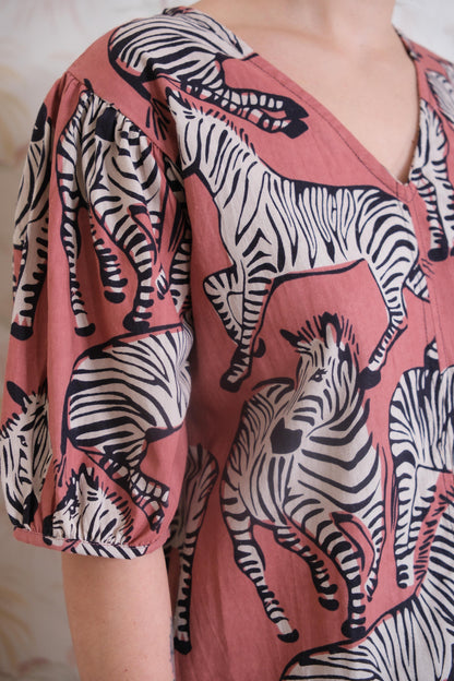 Abito 51C/43014 Corto Zebre - ROSA