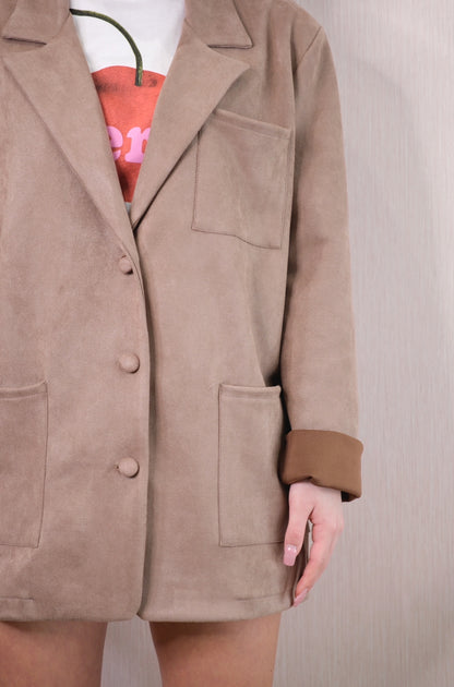 Blazer 11046 Effetto Sued - SABBIA