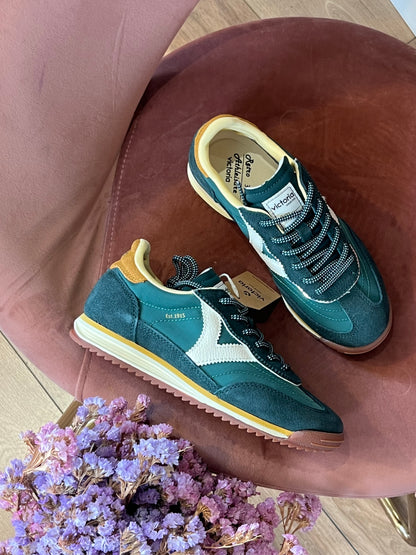 Sneakers camoscio - VERDE
