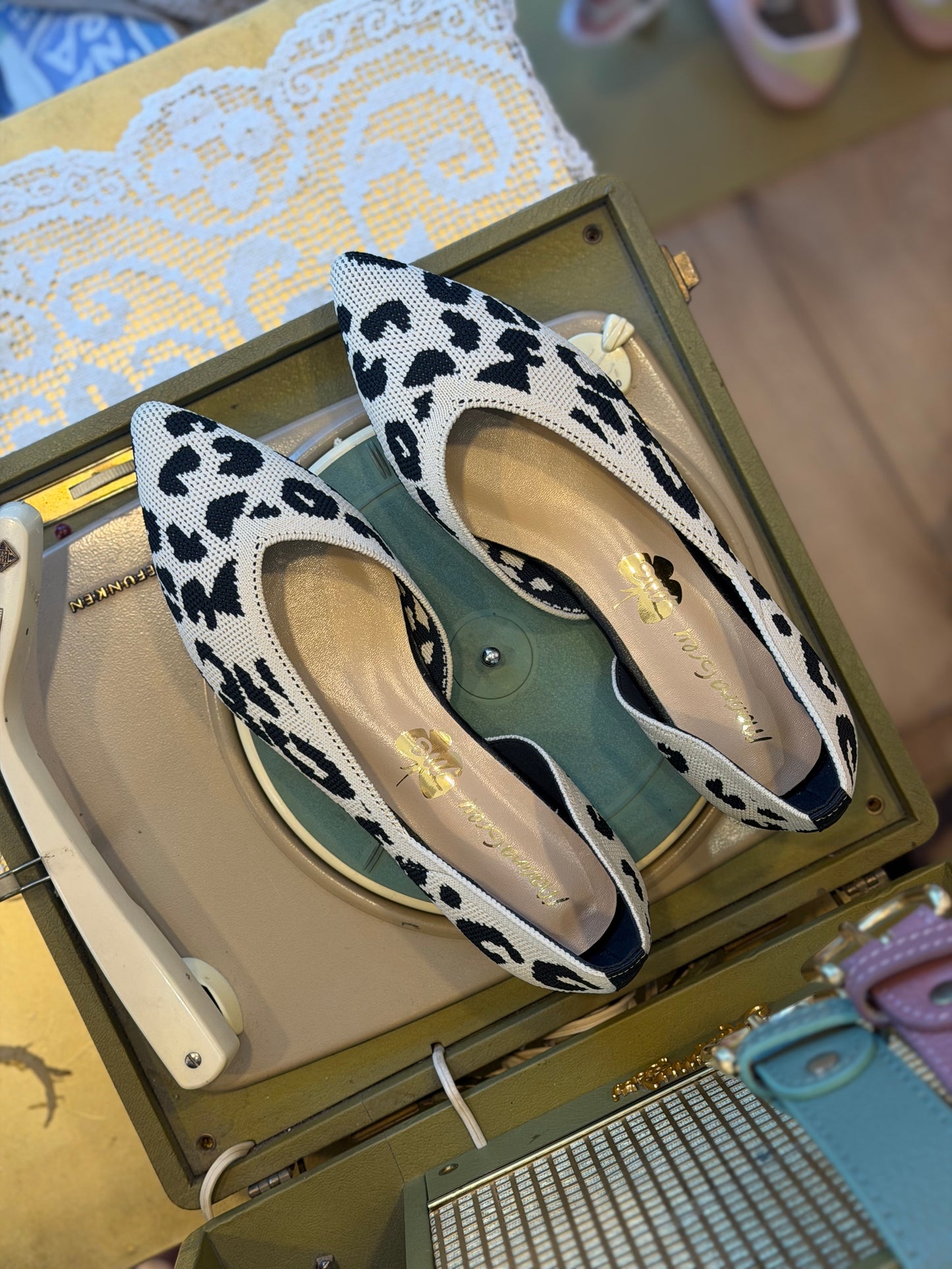 Ballerina leopardata - BEIGE