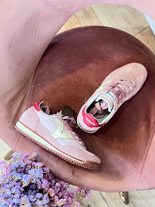 Sneakers camoscio - ROSA