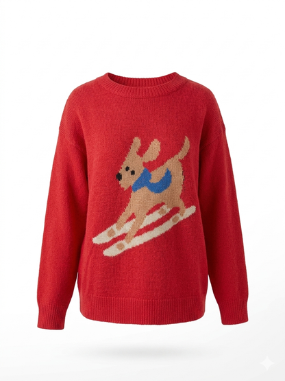 Maglione pensando al Natale - ROSSO