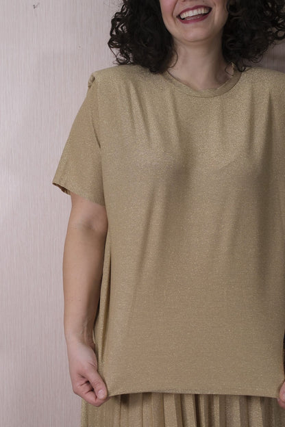 Blusa Rivena Lurex - GOLD