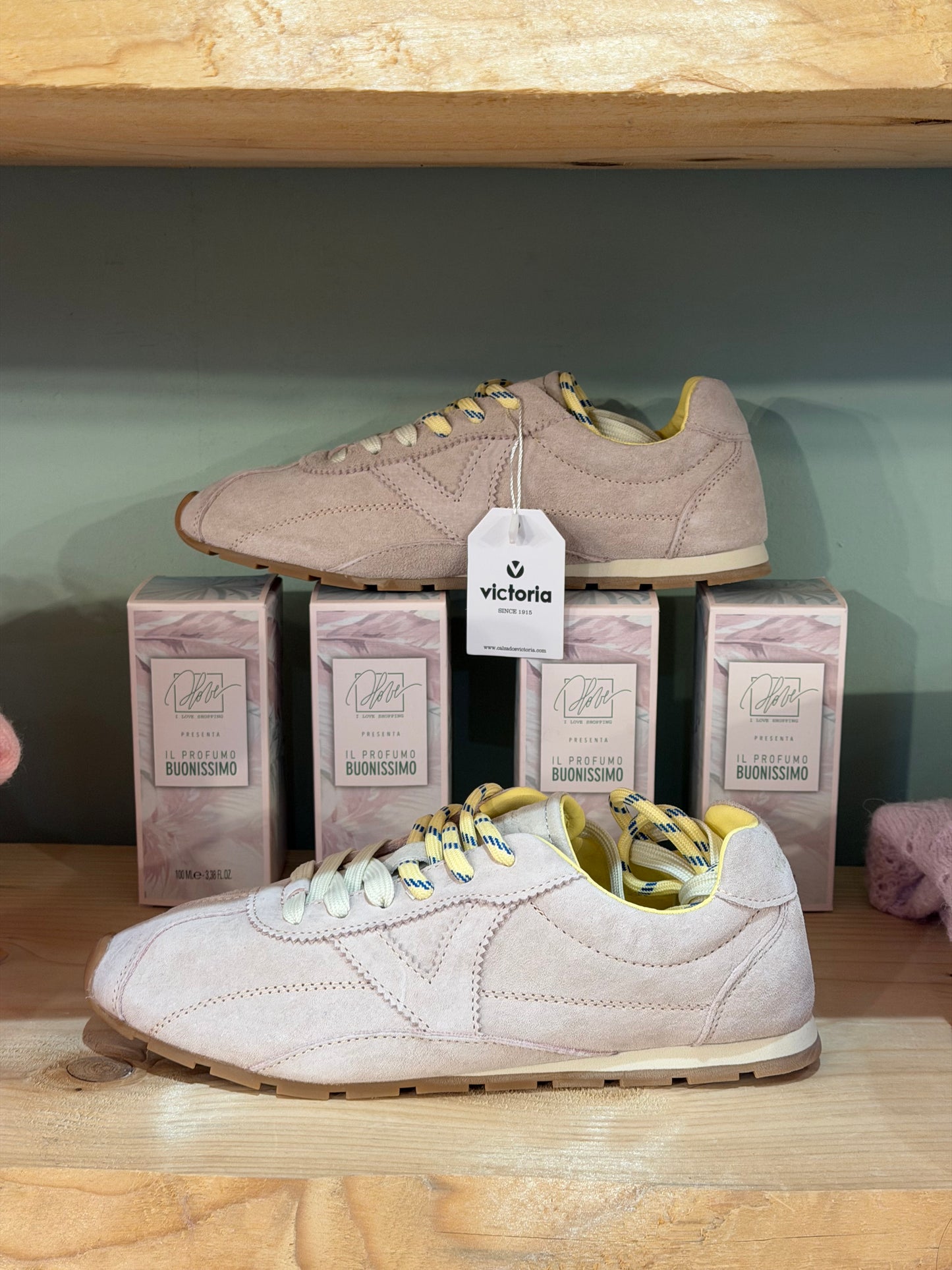 Sneakers camoscio - NUDE