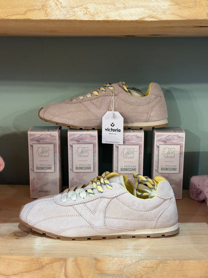 Sneakers camoscio - NUDE