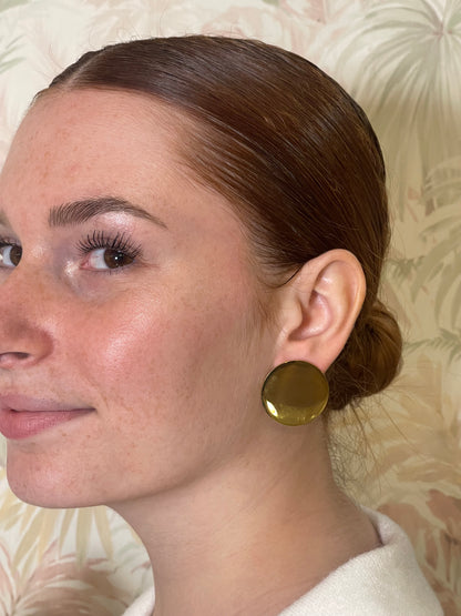 Round Flat Earring - GOLD