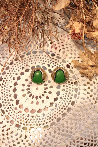 Orecchino Vintage Verde - ORO