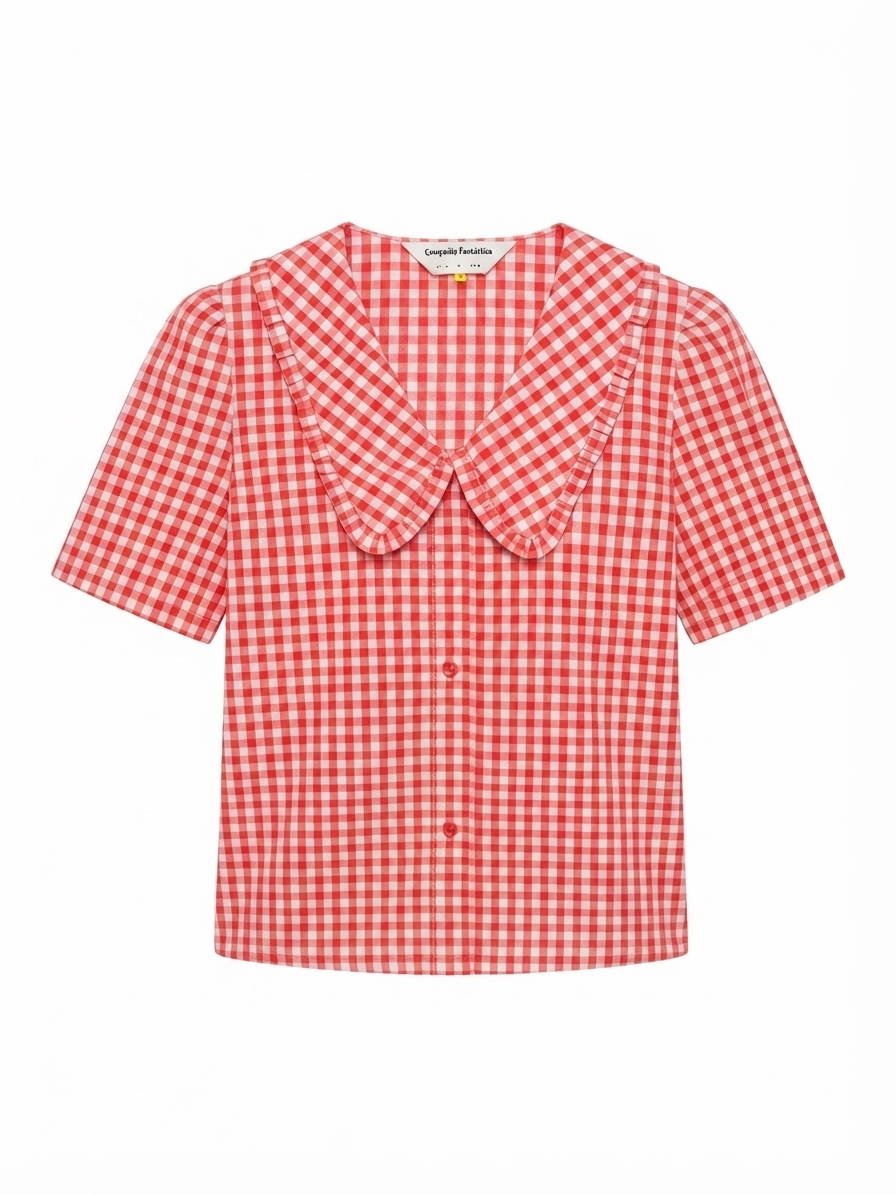 Camicia a quadretti - ROSSO