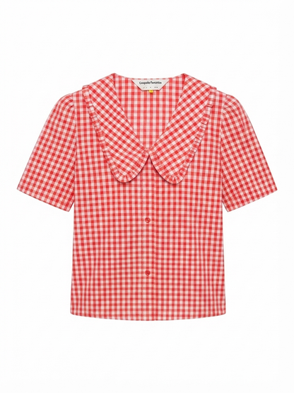 Camicia a quadretti - ROSSO
