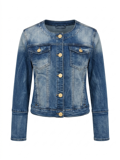 Giacca jeans con bottoni - DENIM