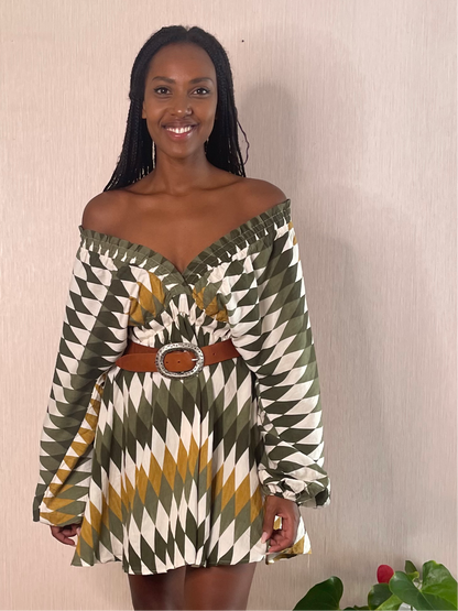 ZP736 Fantasy Dress - KHAKI