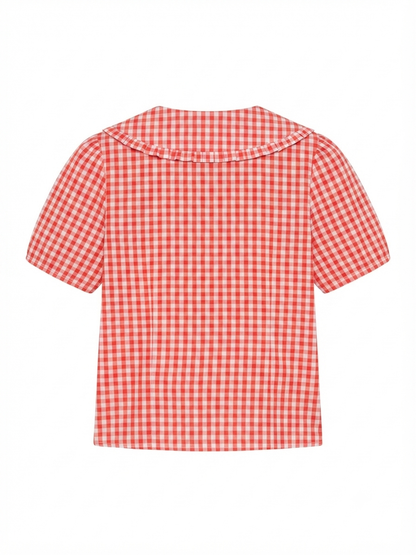 Camicia a quadretti - ROSSO