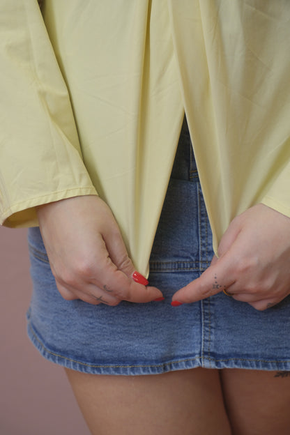 Blusa incrocio - GIALLO