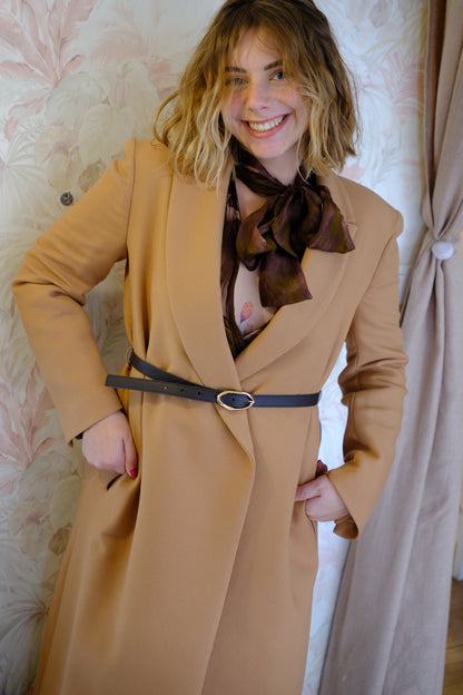 Cappotto Colma con cintura - CARAMELLO