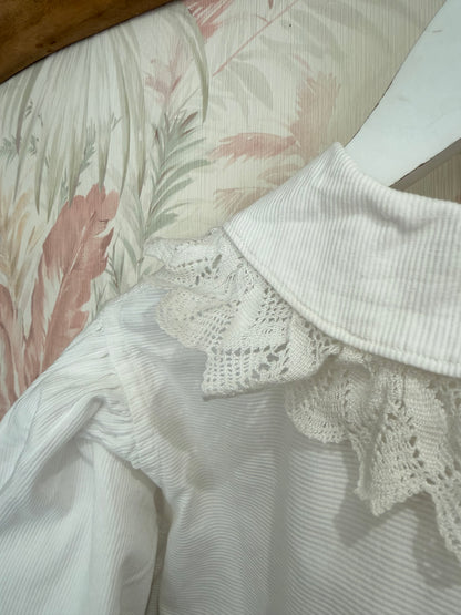 Camicia Vintage pizzo - BIANCO