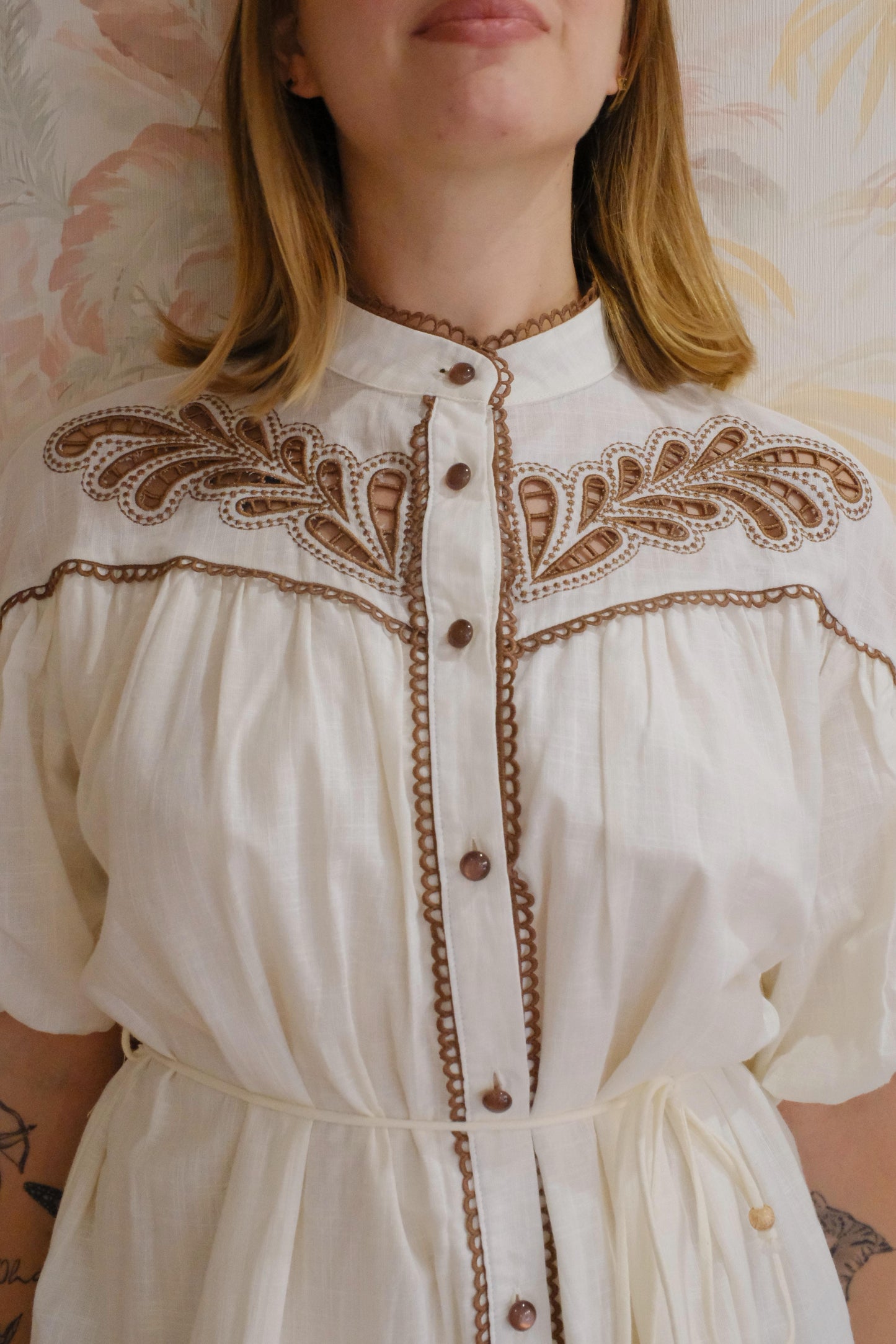 Abito country cotone - BEIGE