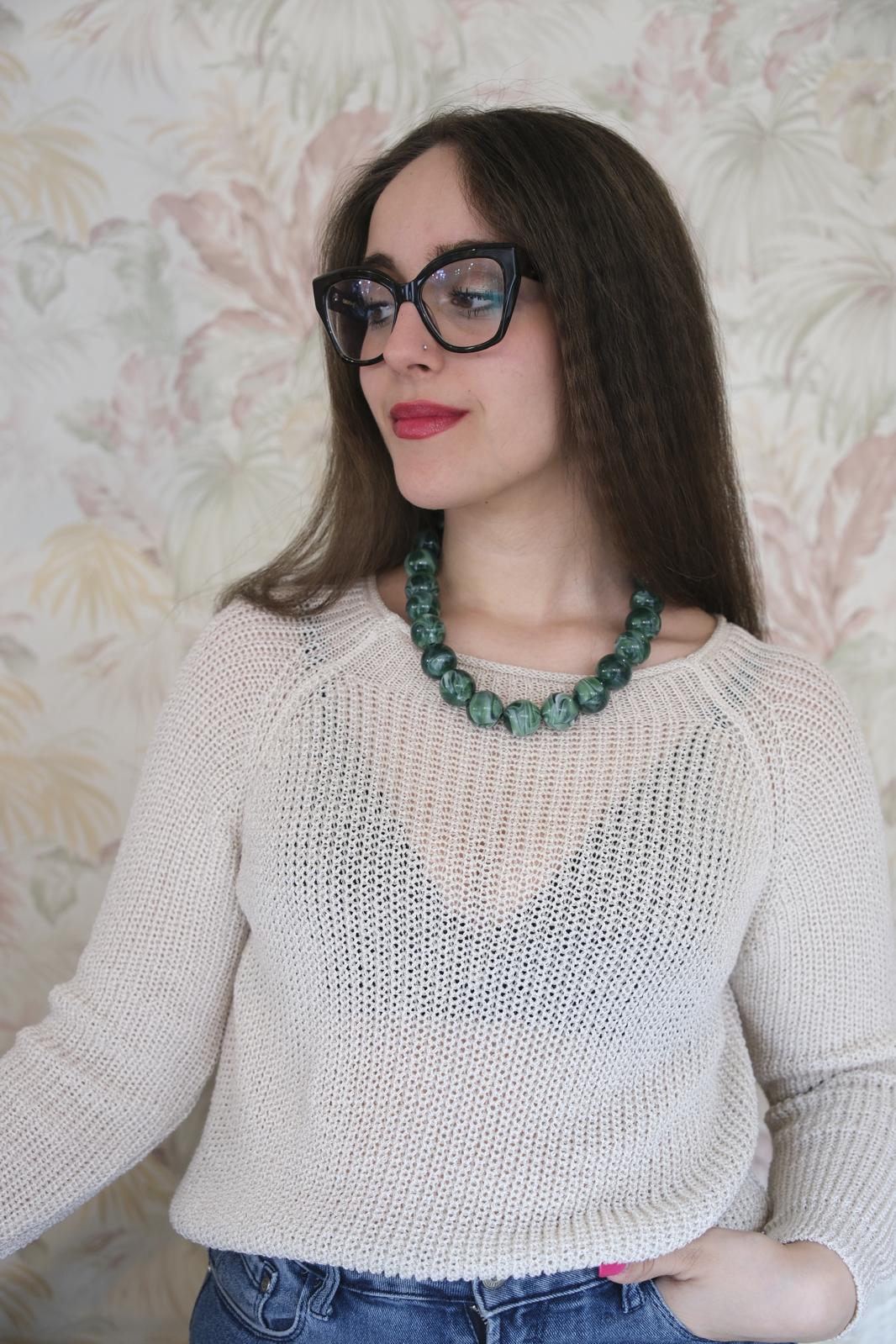 COLLANA 0058B Marmo - VERDE